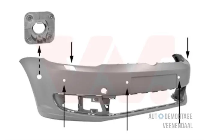 Voorbumper Volkswagen Caddy